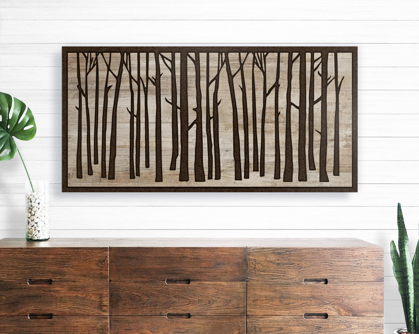 Birch Tree Wood Wall Art