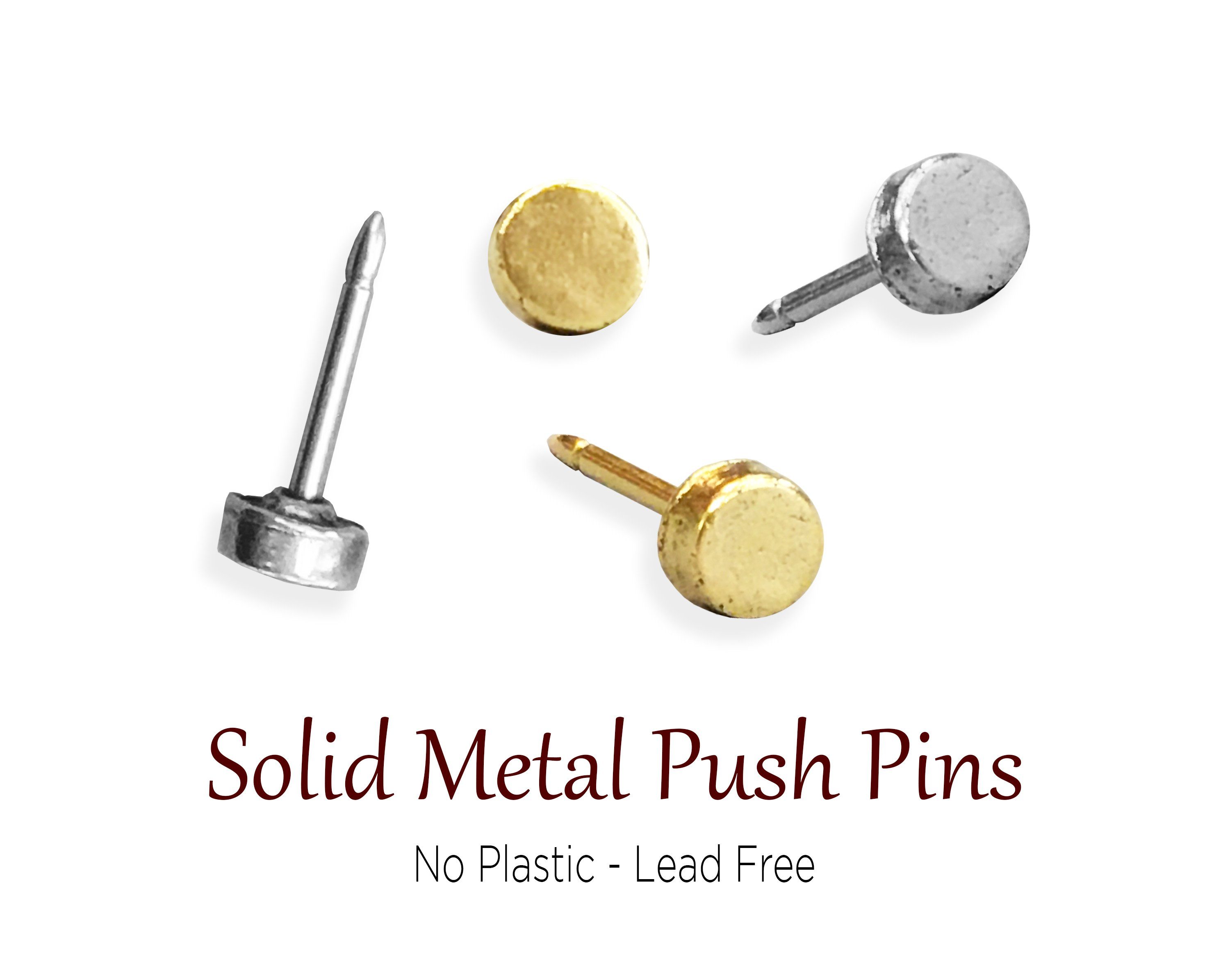 Push Pins - Solid Metal - Howdy Owl