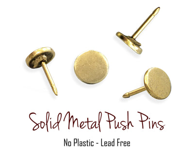 Push Pins - Large Flat Circle Push Pins