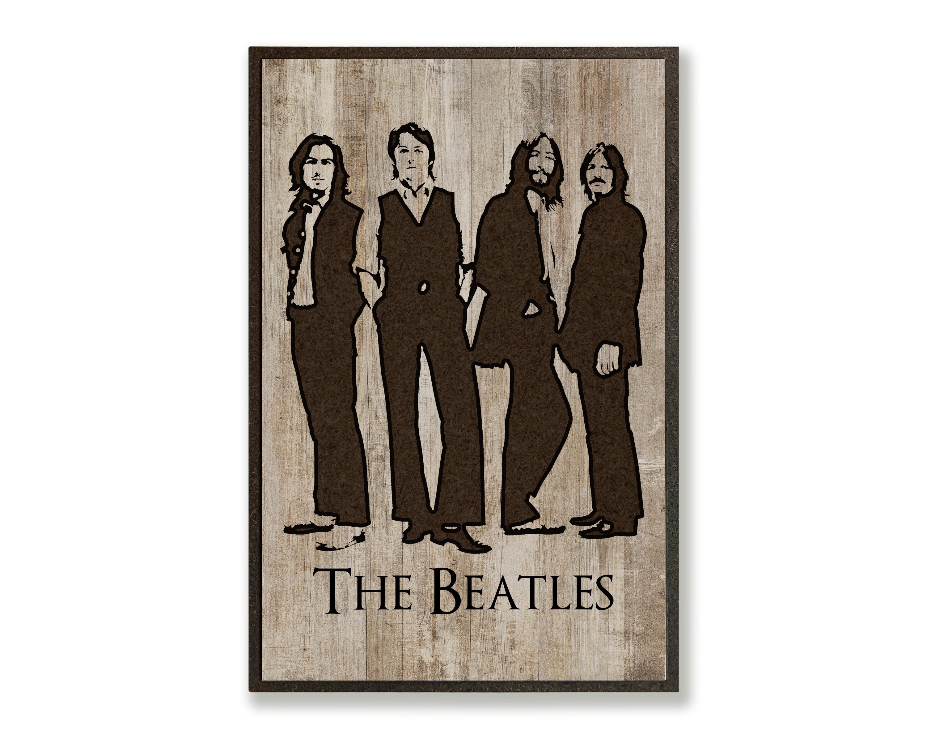 The Beatles Wood Wall Art