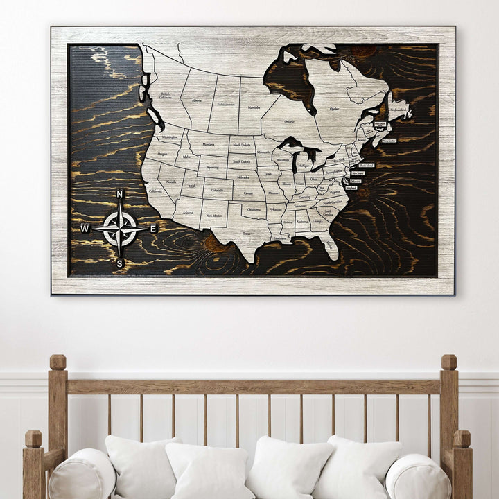 US &amp; Canada Map
