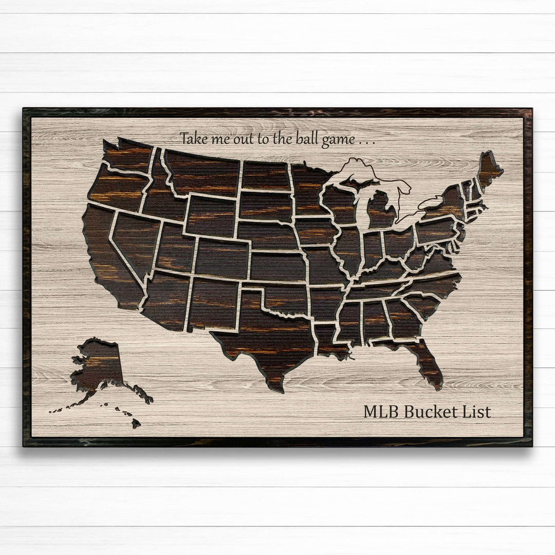 push pin map of usa to mark baseball stadiums