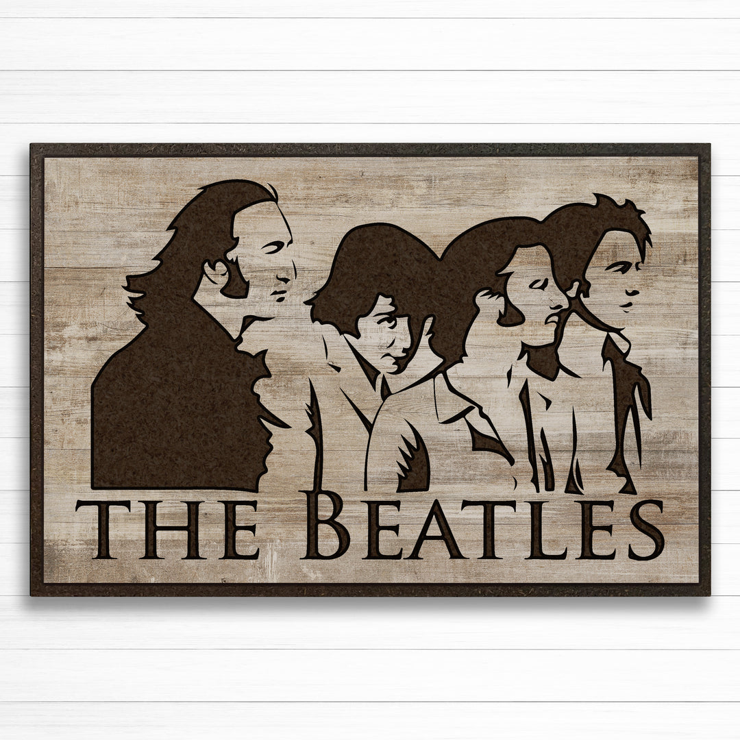 The Beatles Wood Wall Art