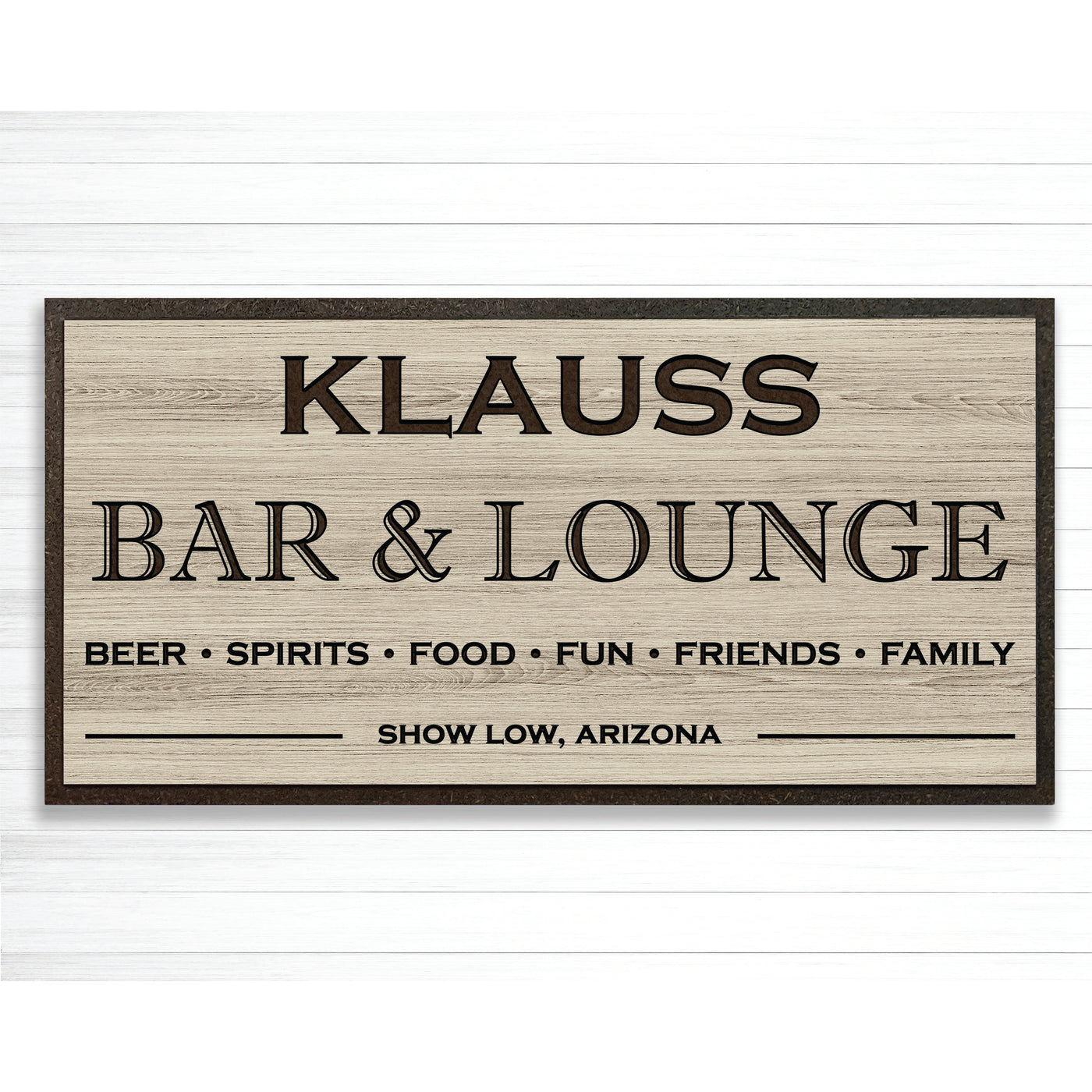 custom cnc carved wood sign for sports bar or man cave