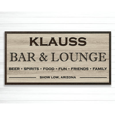 custom cnc carved wood sign for sports bar or man cave