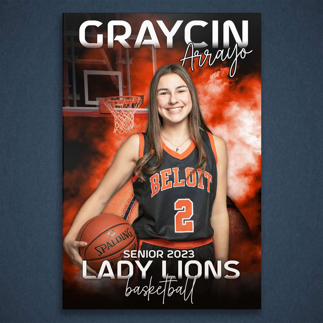 Custom senior sports team vinyl banners for high school, college, middle school, and other youth programs