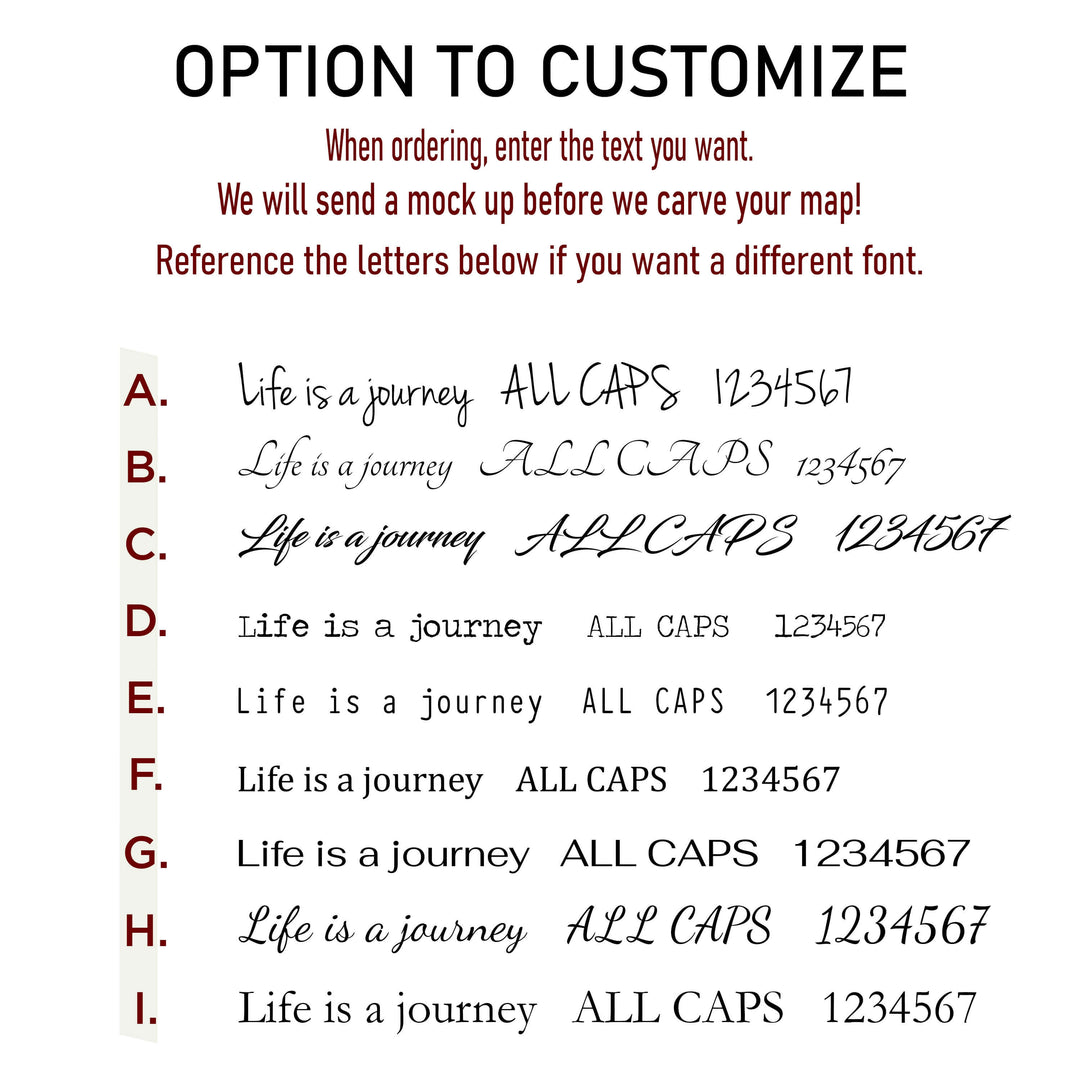Custom wood carved football stadium travel map with Howdy Owl signature finish handcrafted in Ashland, Nebraska