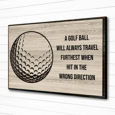 Golf ball wood wall art. Custom carved sports wall decor that is perfect for the basement, office, bar, basement, or man cave.