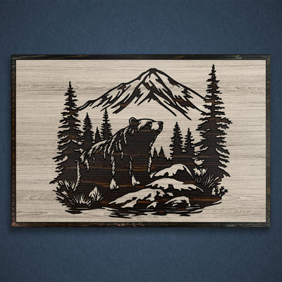 Grizzly Bear Mountain Art