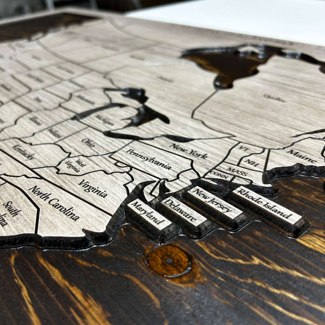 US &amp; Canada Map