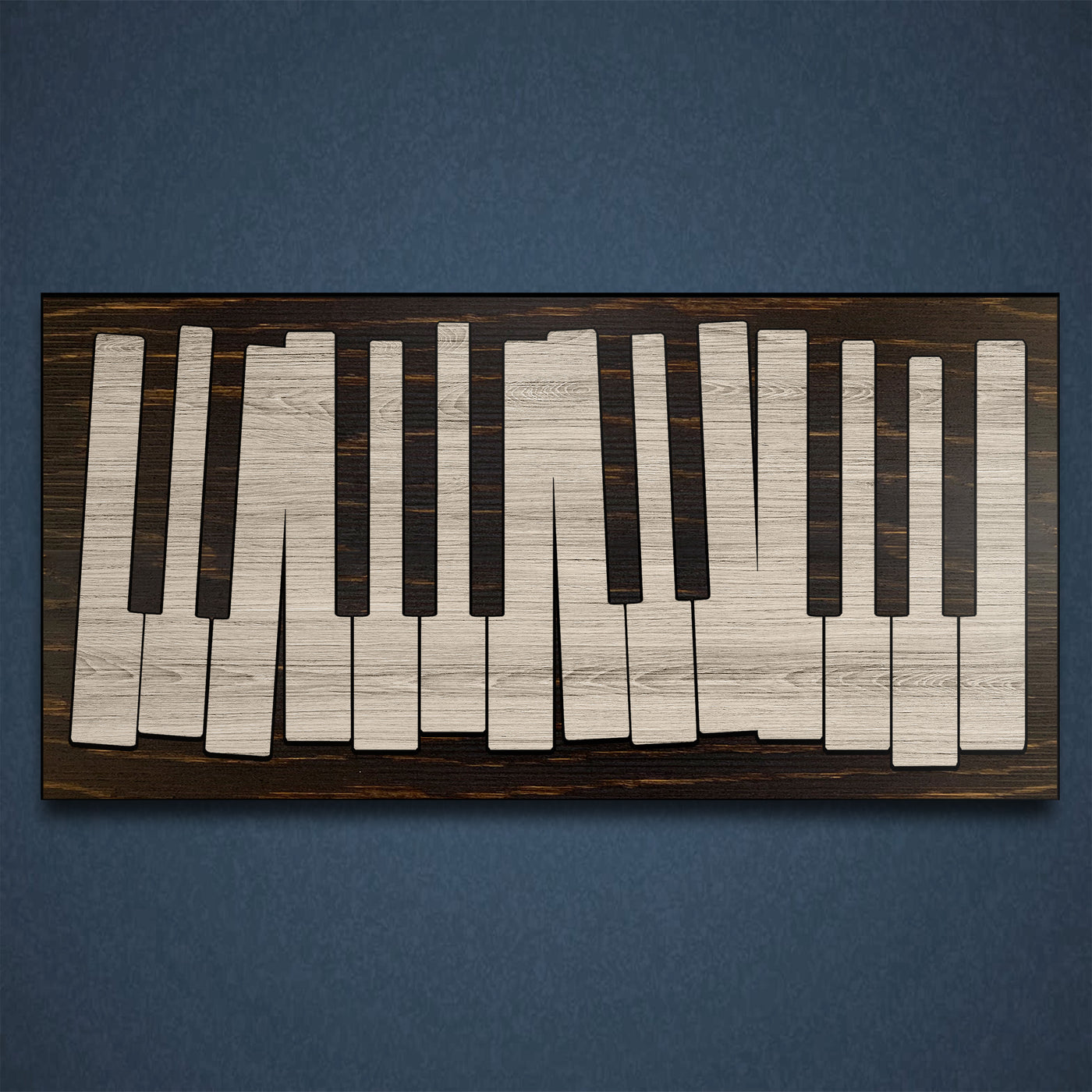 Abstract piano keys wood wall art that is carved into wood. This makes for an excellent gift idea for pianists and musicians. Custom wood wall art at home wall decor for music studios.
