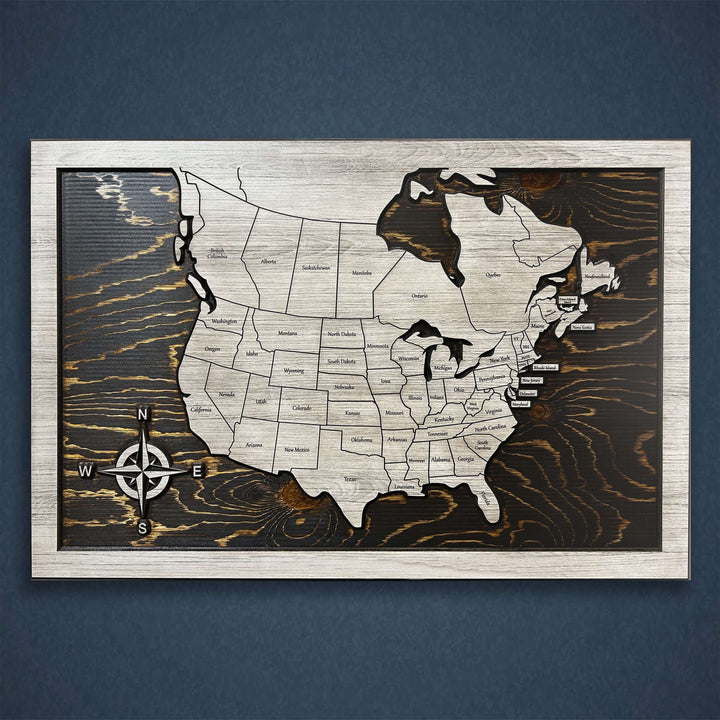 US &amp; Canada Map