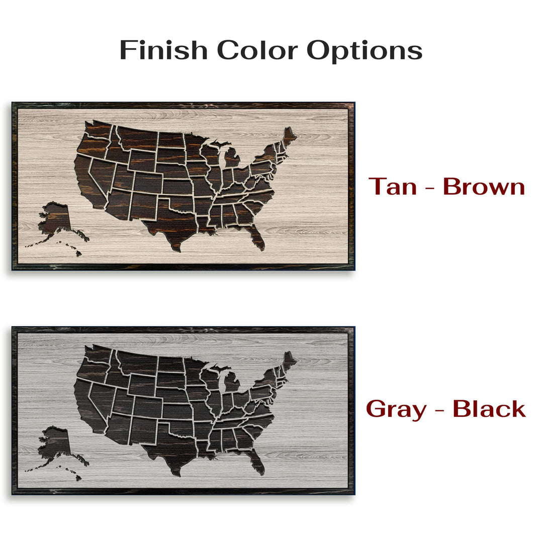 Custom wood carved football stadium travel map with Howdy Owl signature finish handcrafted in Ashland, Nebraska