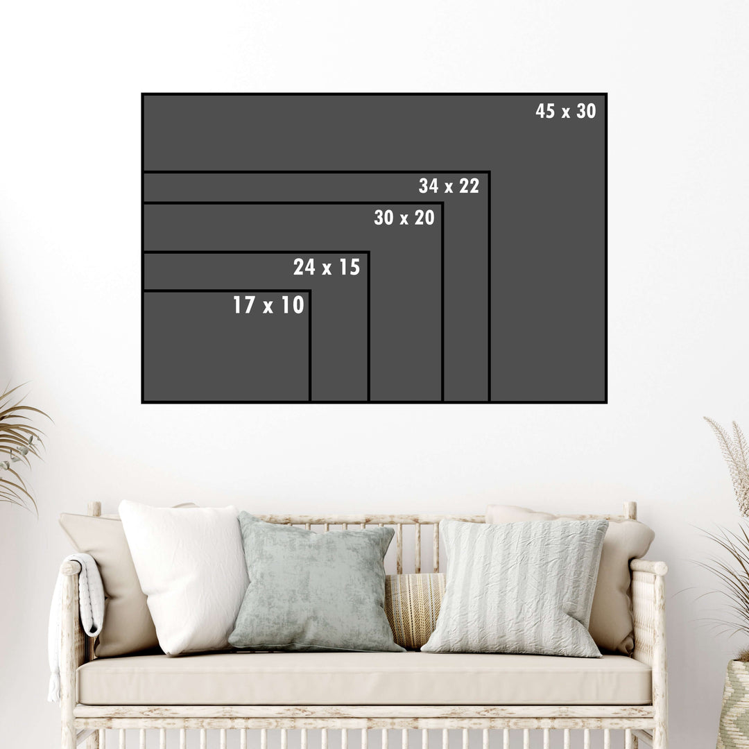 There are multiple custom size options available for all Howdy Owl custom wood wall art.