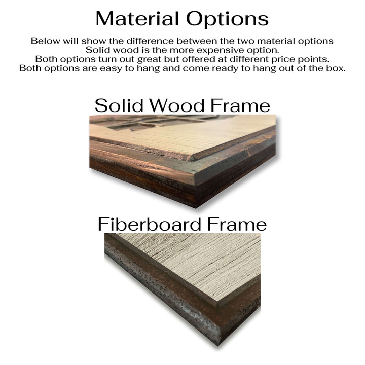 Custom wood wall art featuring wedding vows for couples in Nebraska