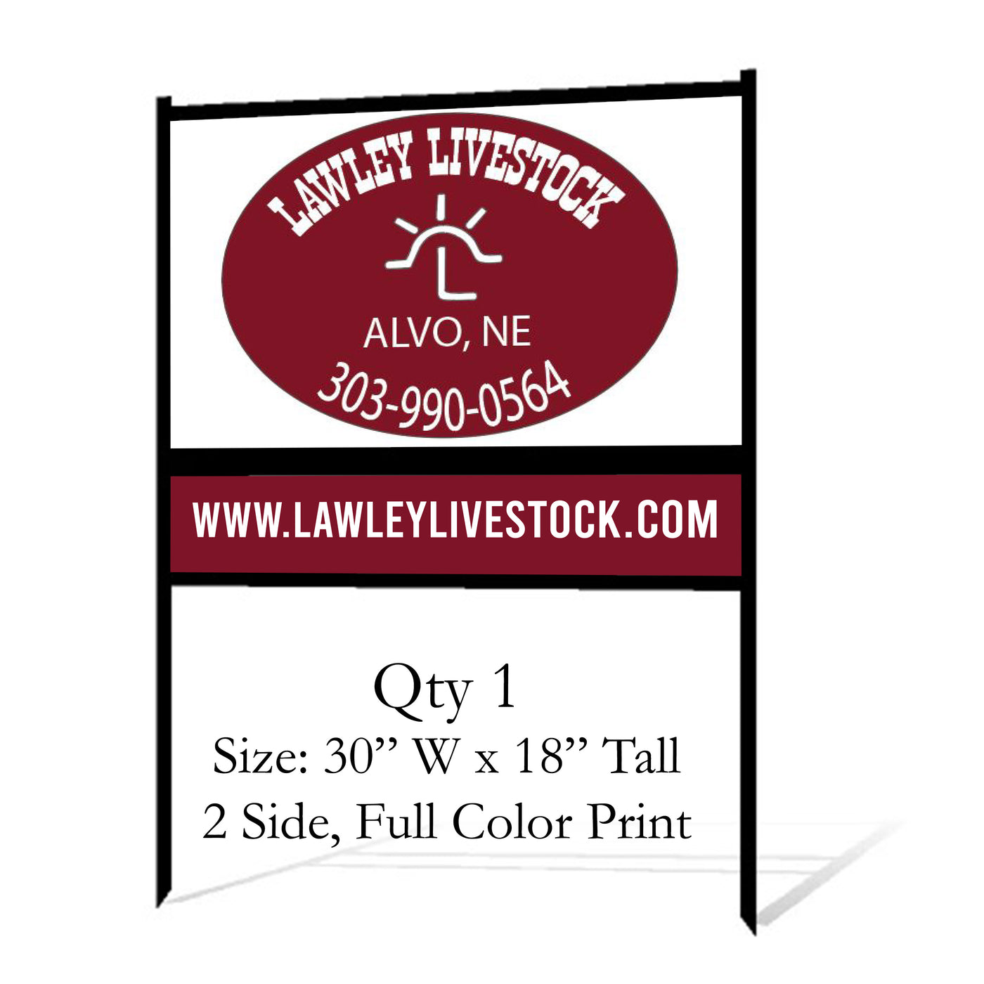 Custom Metal Stake Sign