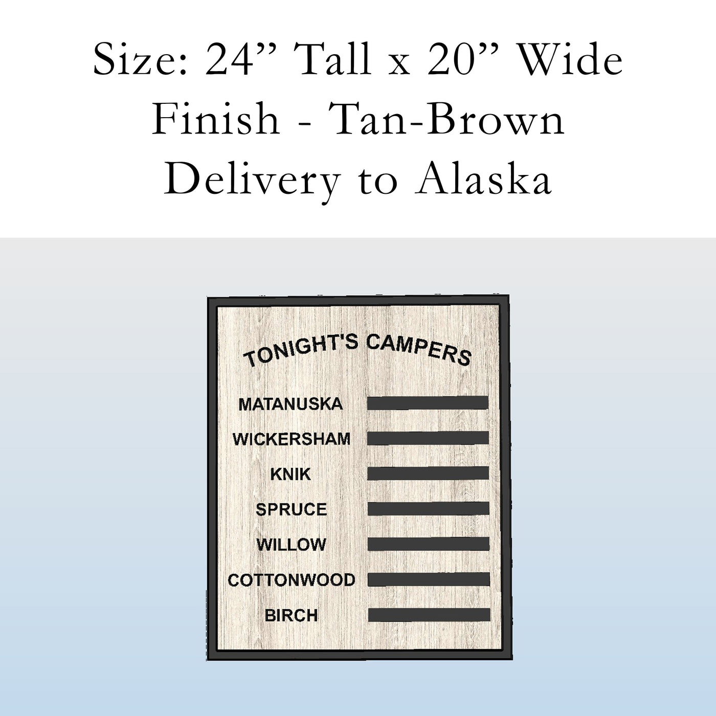 Custom Wood Business Sign