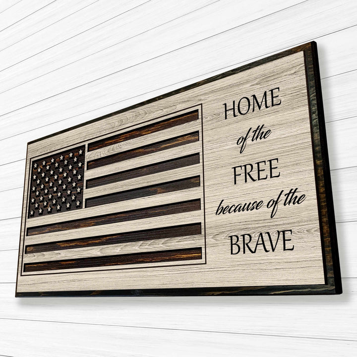custom carved american flag wood wall art