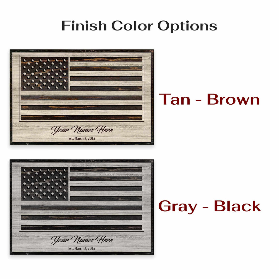 custom carved american flag wood wall art