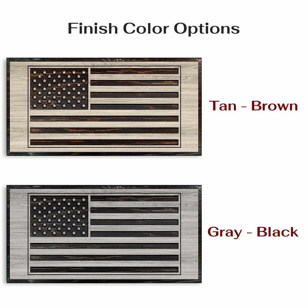 custom carved american flag wood wall art