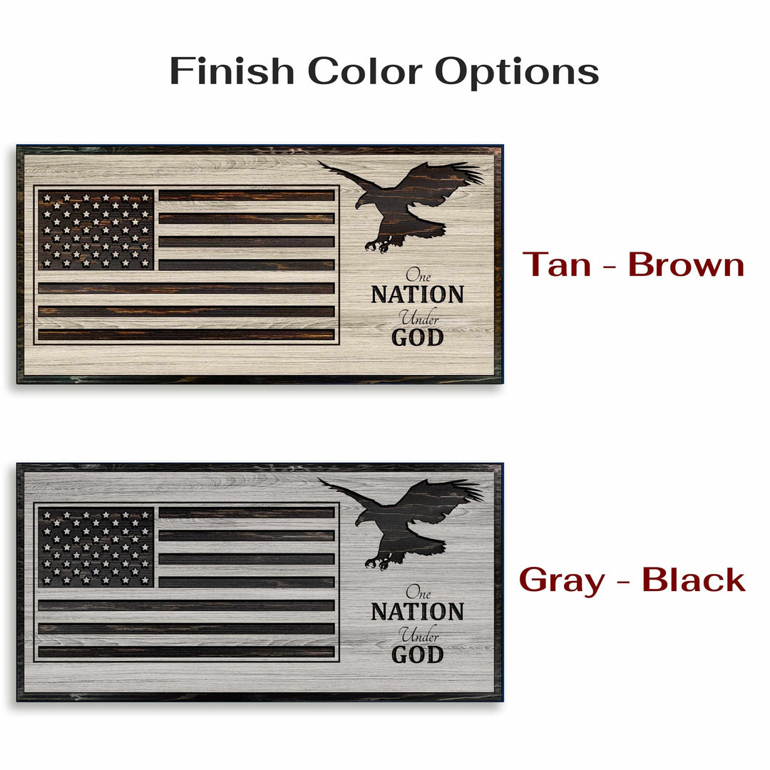 custom carved american flag wood wall art