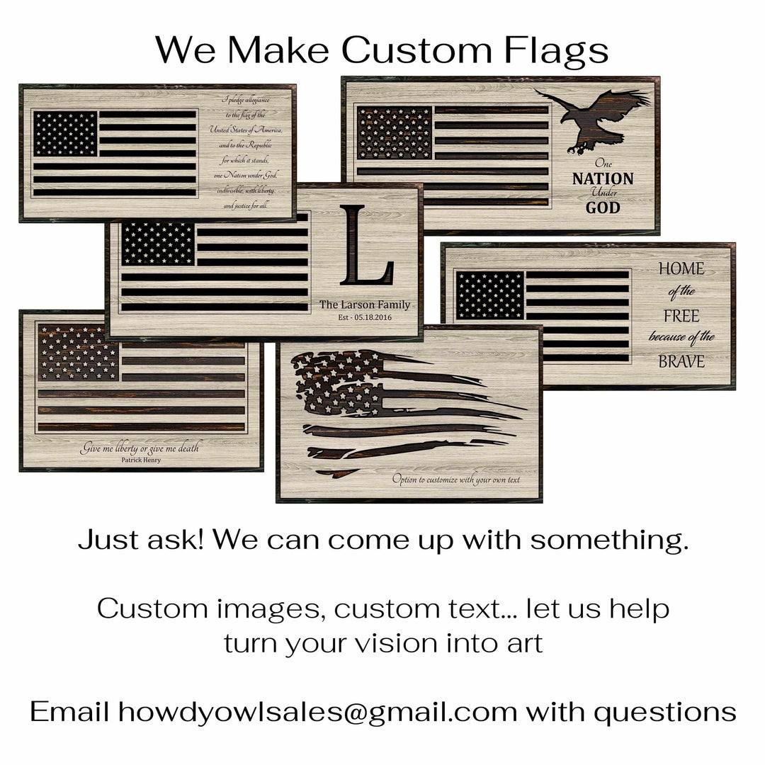 custom carved american flag wood wall art