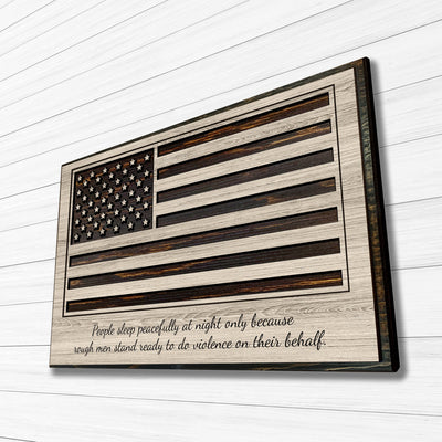 custom carved american flag wood wall art