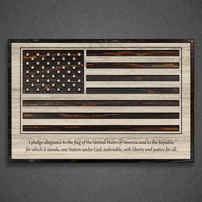 Shred American Flag American Flag Howdy Owl 