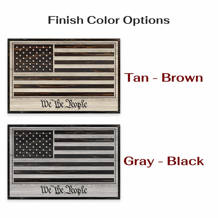custom carved american flag wood wall art