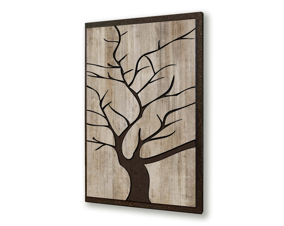 Abstract Tree Wood wall art