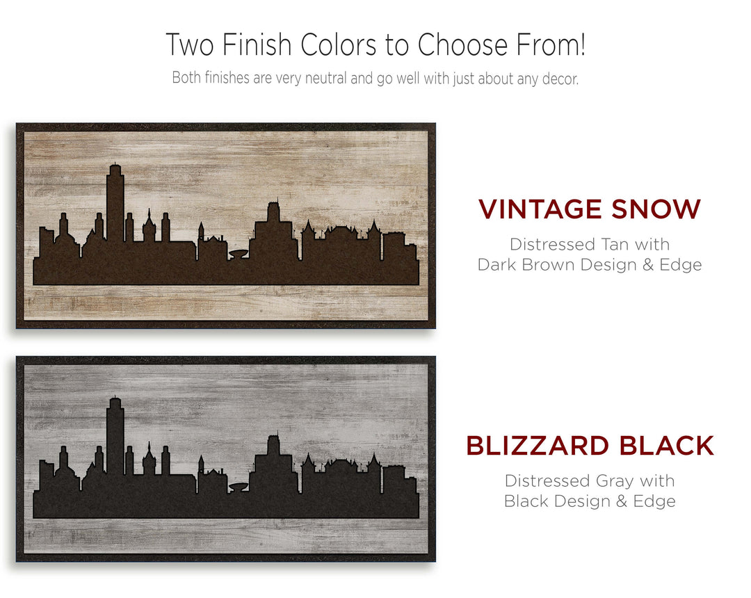 Albany, New York City Skyline Color Option