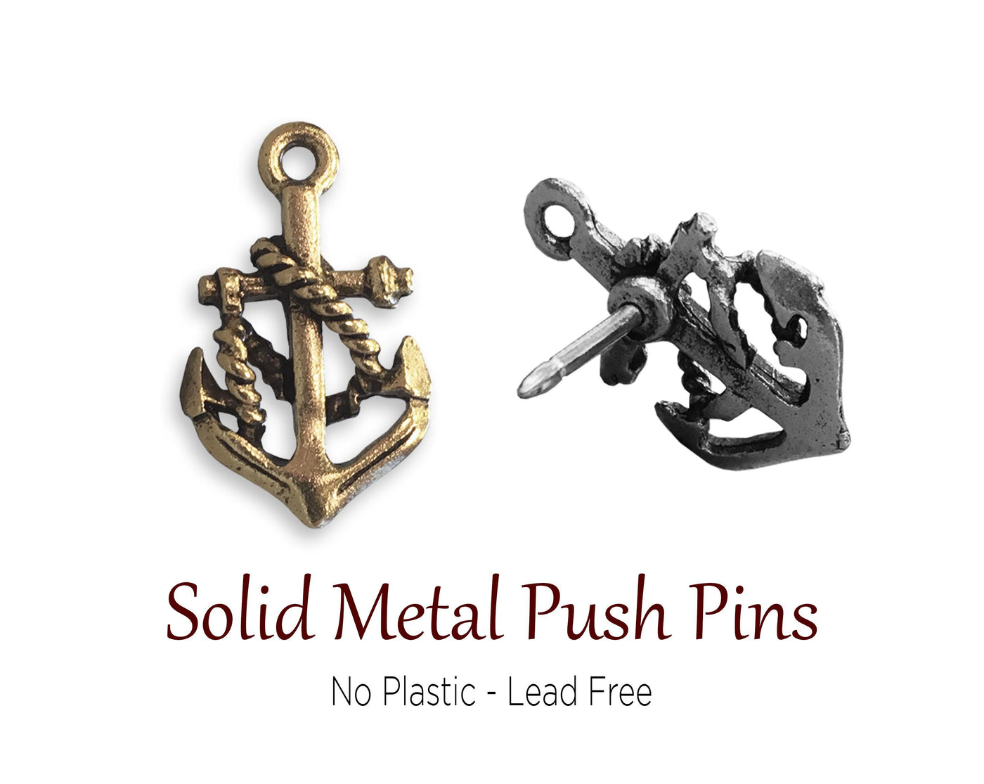 Push Pins - Anchor Push Pins