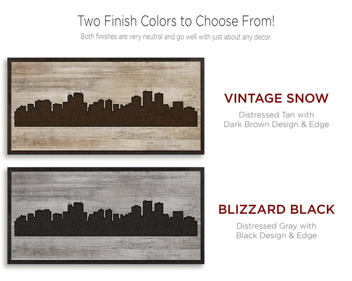 Anchorage, Alaska City Skyline Color Option