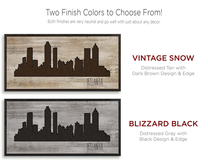 Atlanta, Georgia City Skyline Color Option
