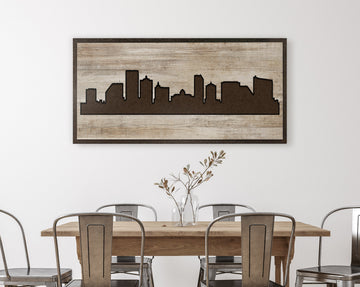 Atlantic City, New Jersey City Skyline Art