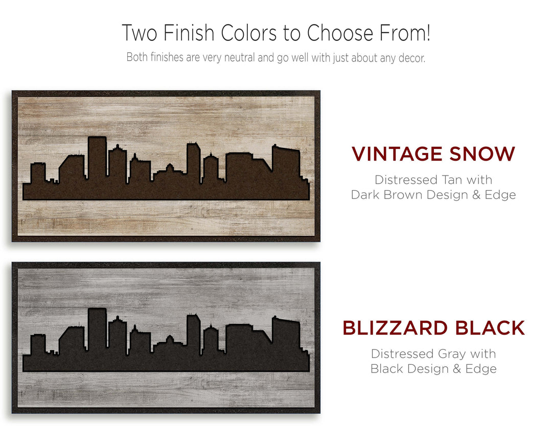 Atlantic City, New Jersey City Skyline Color Option