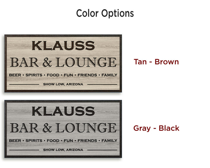 bar wall decor - carved wood quote sign