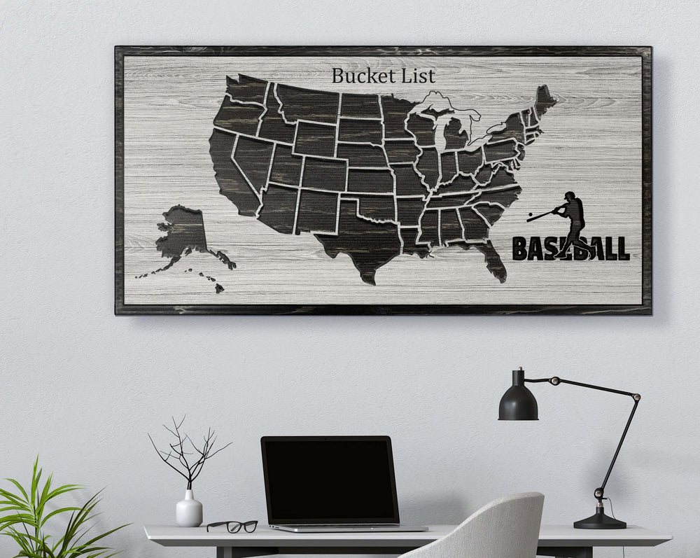 US Map Wall Art