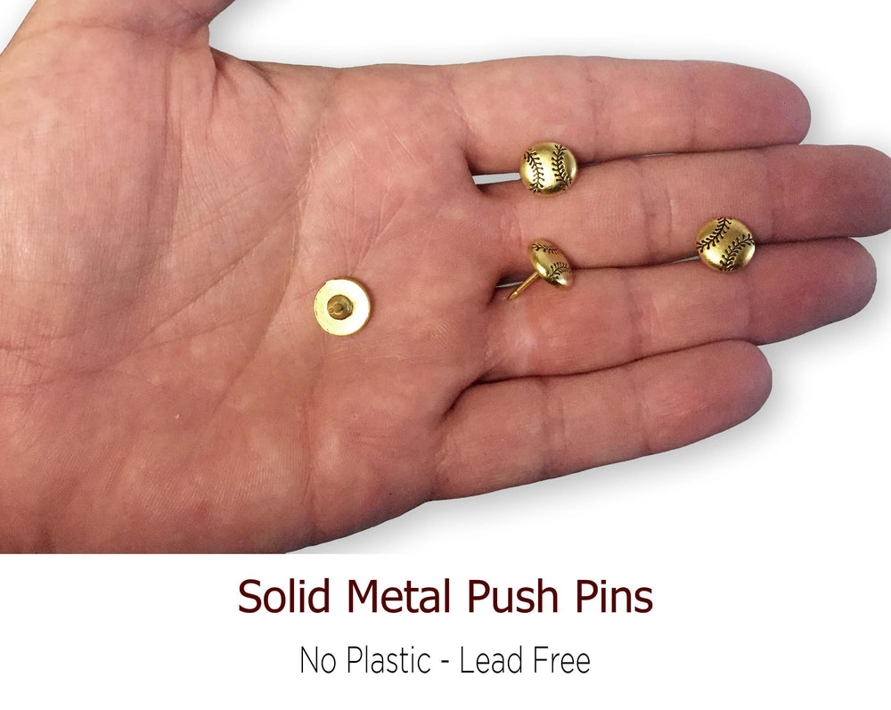 baseball push pins and lapel pins