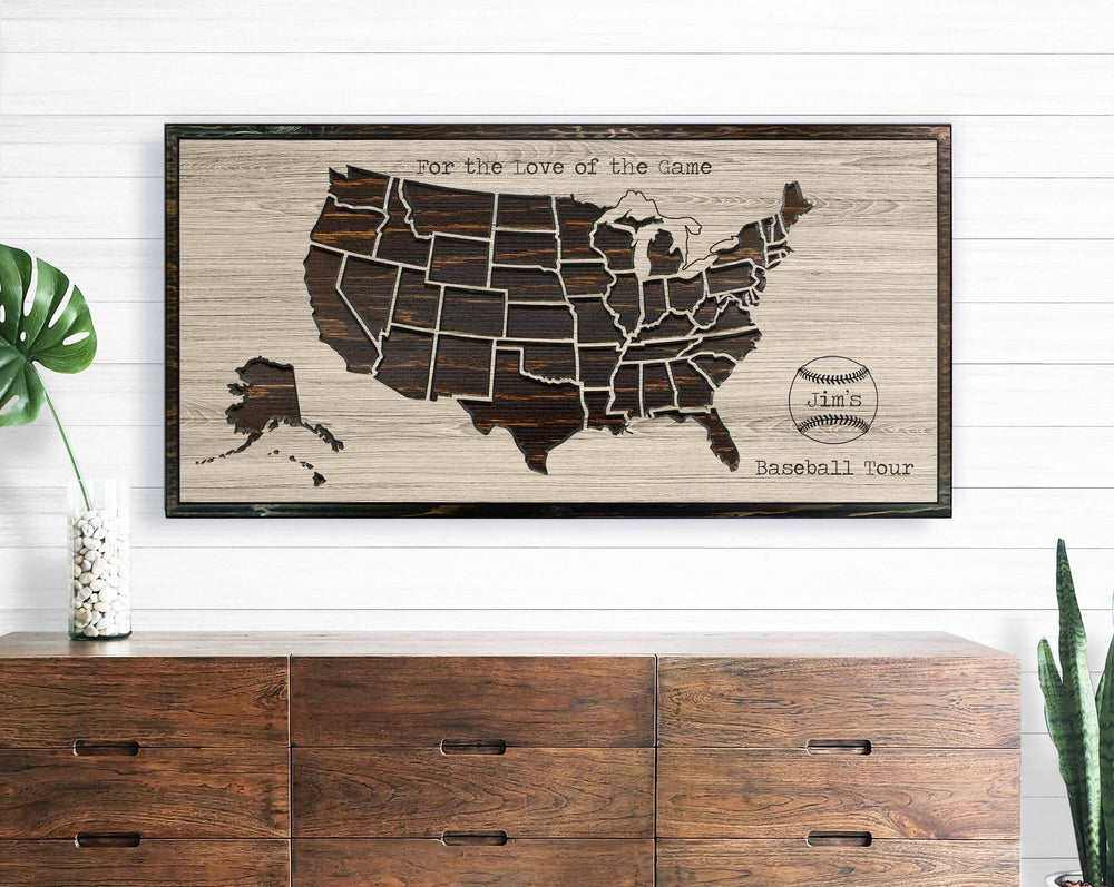Baseball Stadium Pin Map Picture