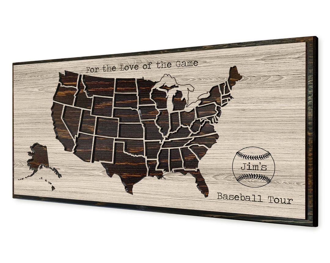 Major League Baseball Stadium Pin Map