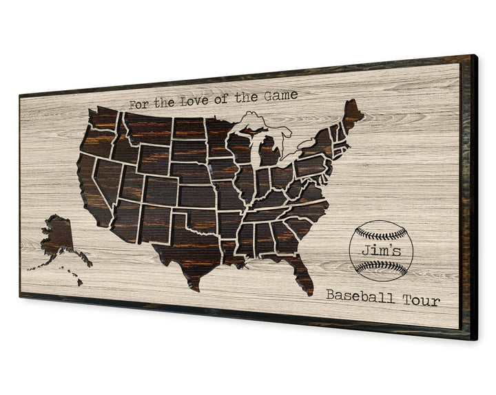Major League Baseball Stadium Pin Map
