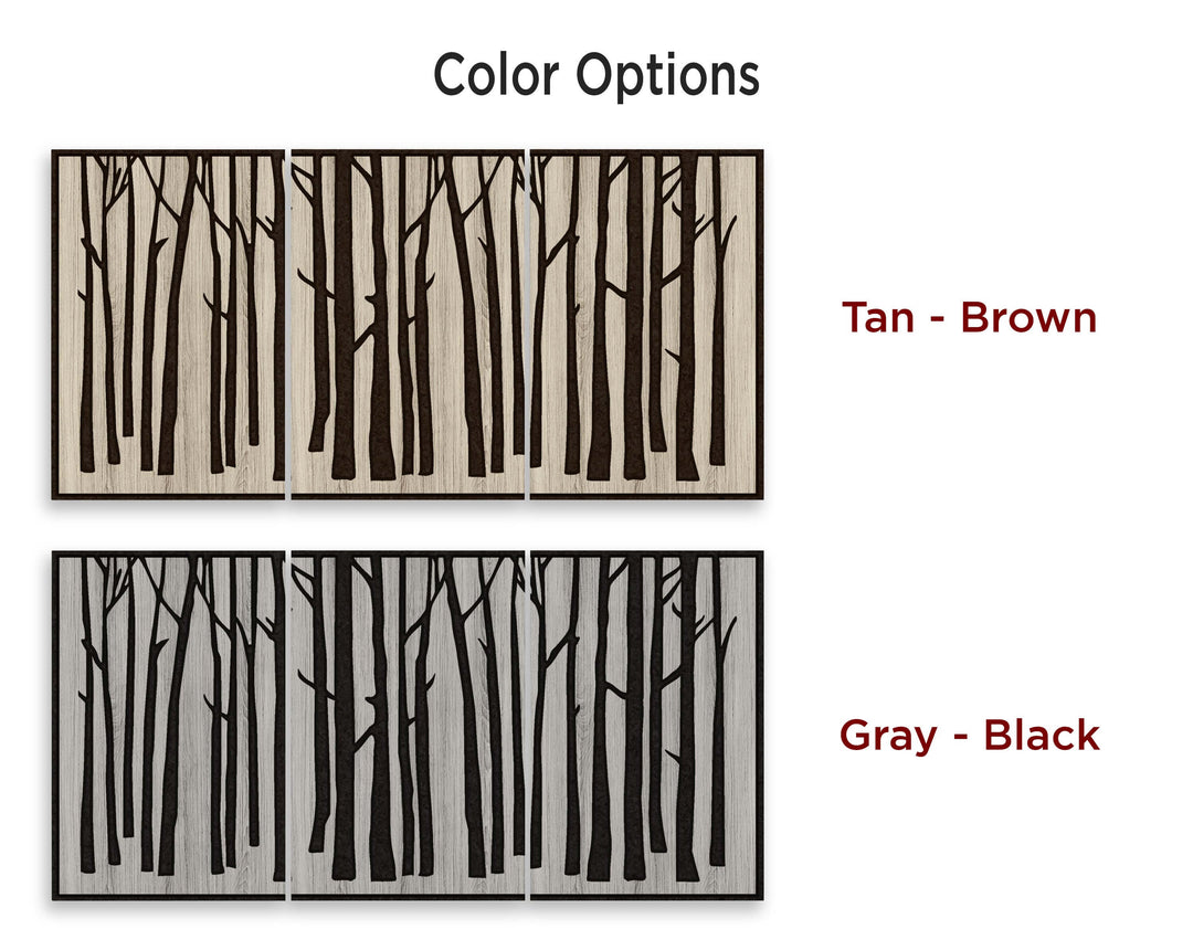 Birch Tree Wood Wall Art