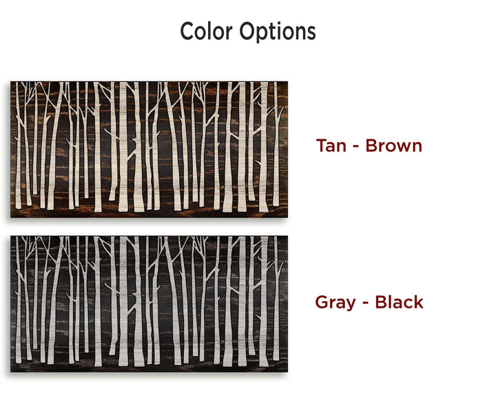 birch tree wood wall art and nature art