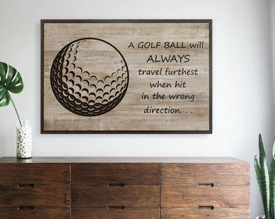 Golf Quote Sign