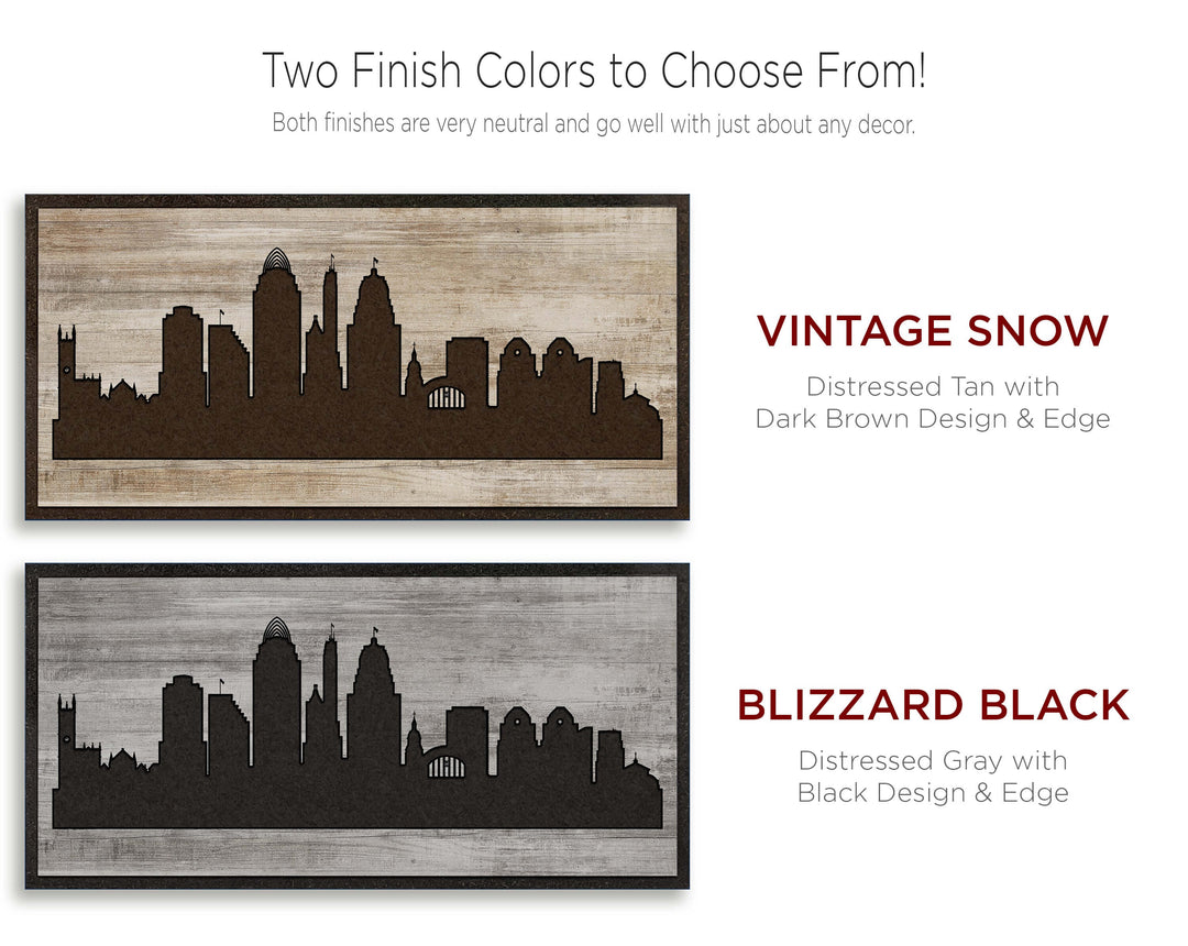 Cincinnati, Ohio City Skyline Color Option