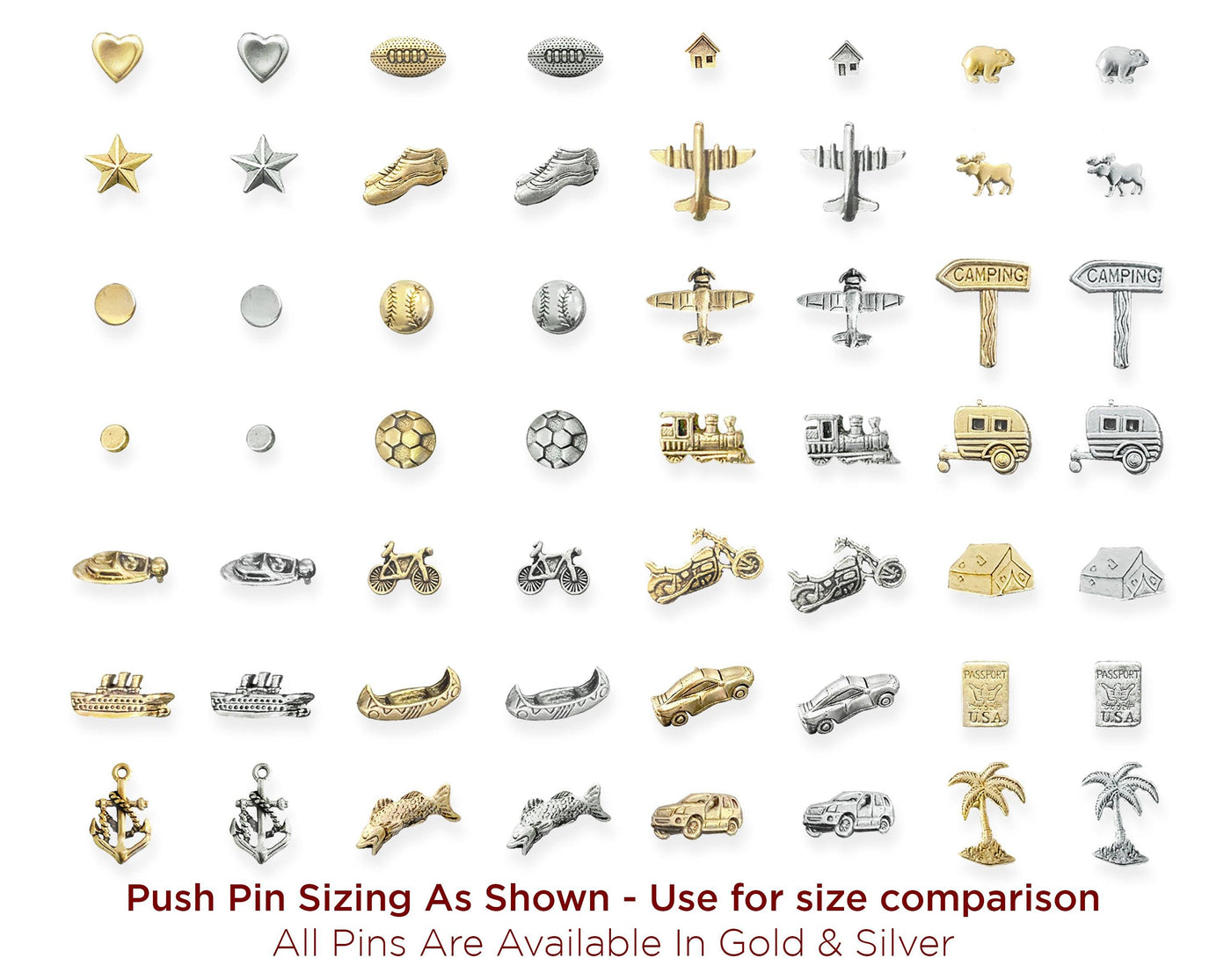 Clear Sphere Push Pins (Bulk Pricing) Push Pins Howdy Owl 