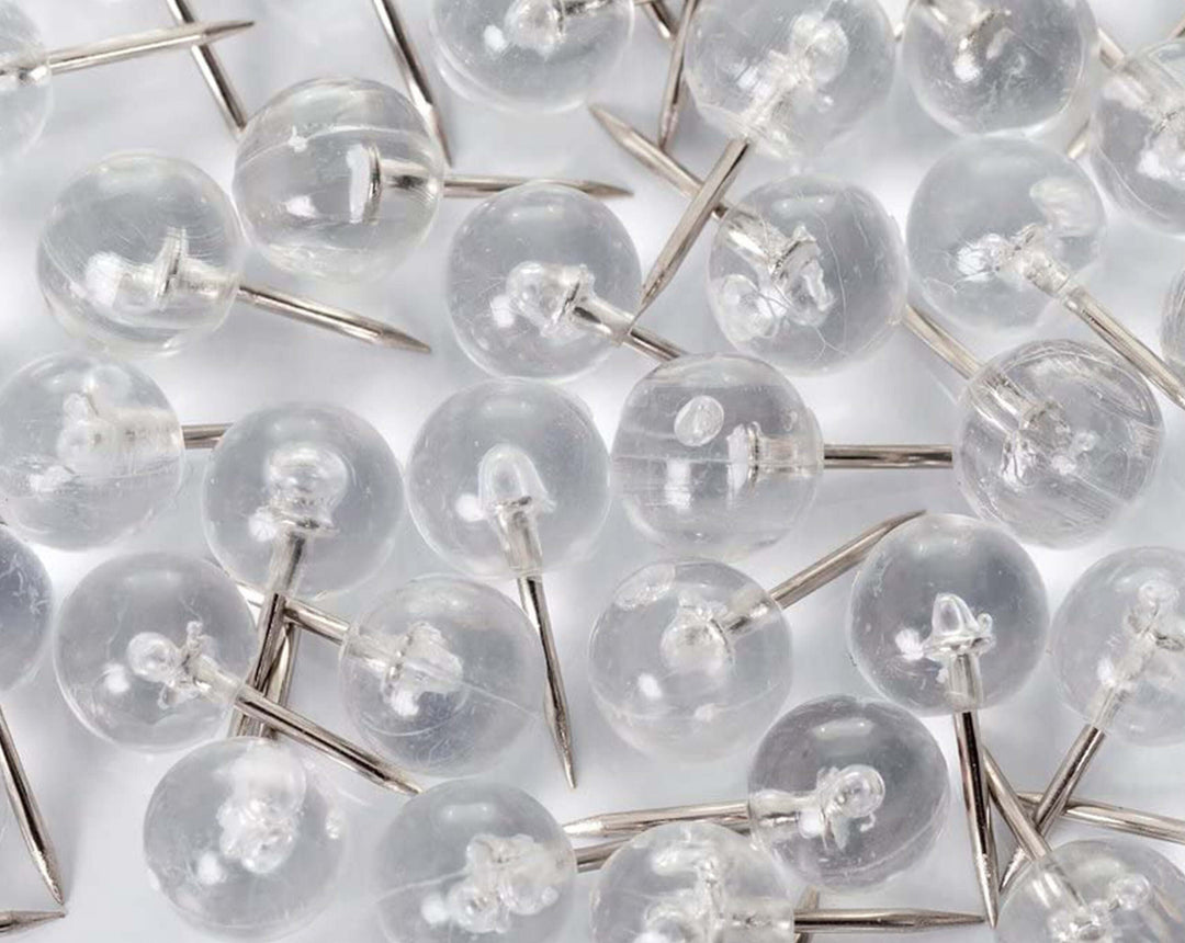 Clear Sphere Push Pins (Bulk Pricing) Push Pins Howdy Owl 