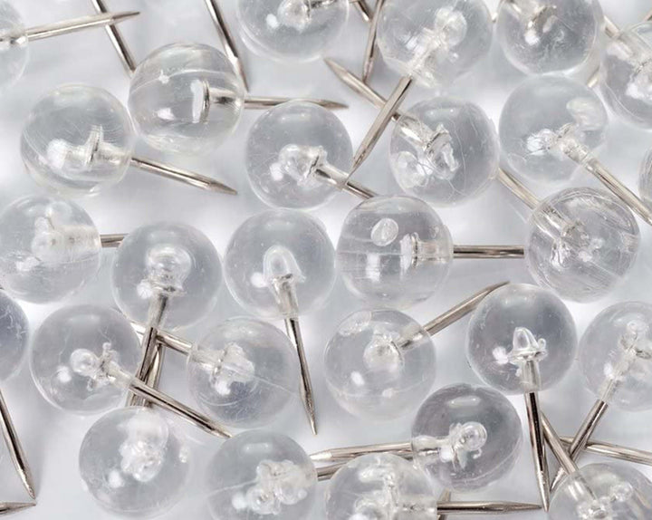 Clear Sphere Push Pins (Bulk Pricing) Push Pins Howdy Owl 