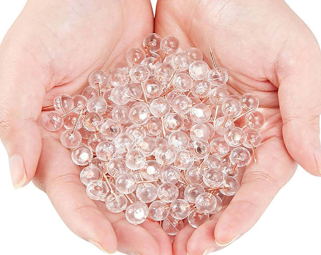 Clear Sphere Push Pins (Bulk Pricing) Push Pins Howdy Owl 